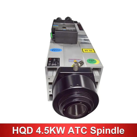 Heavy Duty Automatic Tool Change Air Cooled Spindle Motor 4500W ATC 24000RPM ISO30 Taper showcased from the front view.