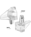 Heavy Duty Clear Plastic Shelf Support Pegs Set 300 Pieces Self Locking Cabinet Clips For Kitchen Cabinets Bookcases And Furniture Shelves