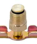Three Eighths Inch NPT Solid Brass Drain Valve for Air Compressors and Tank Drains Petcock Water Drain Fittings front view