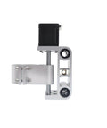 Rock Solid Aluminum Z Axis Spindle Motor Mount With 52Mm Stroke built for 3018 Maximum CNC Routers side view with motor installed.