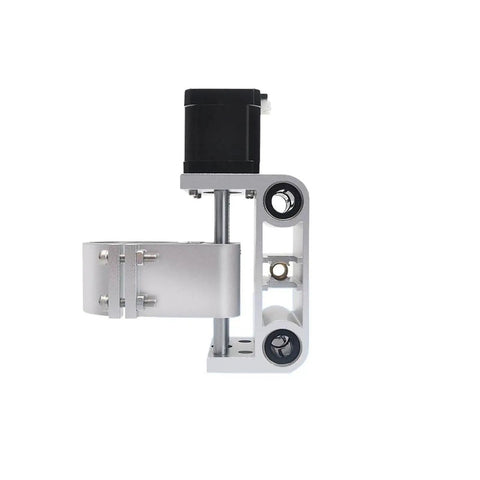 Rock Solid Aluminum Z Axis Spindle Motor Mount With 52Mm Stroke built for 3018 Maximum CNC Routers side view with motor installed.