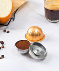 Stainless Steel Reusable Vertuo Capsule For Vertuo Next With Three Brewing Sizes 80 Ml 150 Ml And 230 Ml Refillable Aluminum Pods