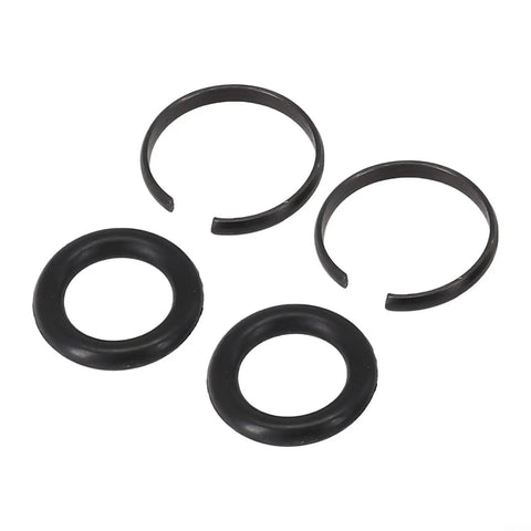 Ditch Those Worn Rings! Grab This 2-Set Air Impact Wrench Retainer And O-Ring Kit For 3/8 To 1 Square Drive Sockets Compatible With Craftsman Ir Tools Keep Your Grip Tight. black metal retainer rings and O-rings for air impact wrench sockets