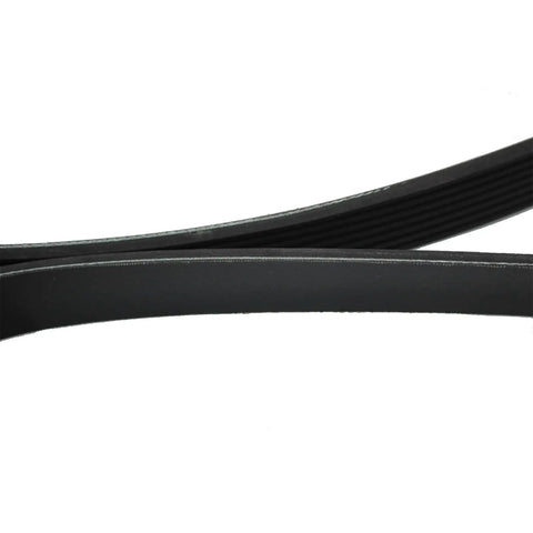 Super Smooth Serpentine Drive Belt For Honda Accord Fits 2008 To 2012 Models Replaces K070721 And 56992R40A01 Durable EPDM material close-up.