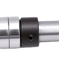 Top Bearing Flush Trim Router Bit With 1/4 Inch Shank And 3/8 Inch Cutting Diameter close-up showing metal construction and detailing.