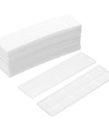 White plastic flat shims for leveling, 3 mm thick, 20-piece set for home improvement