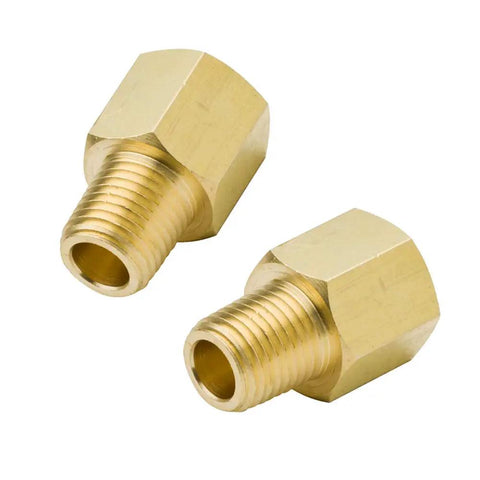 Brass Pipe Fitting Adapter 3/8 NPT Female To 1/4 NPT Male Reducing Fitting Heavy Duty High Pressure Up To 1200 Psi Pack Of 2