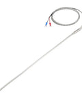 K Type Thermocouple Temperature Sensor Probe 4x300mm Stainless Steel With 5ft Temperature Controller 0 To 800C Range Two-Wire Lead