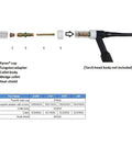 3-Series Front-End TIG Welding Starter Kit With 1/8 Inch Tungsten Electrode And Long Push-On Clear Cup For TIG Torch 17 18 26 Style Pack Of 1, Gas-Saver Compatible Front End Assembly components display