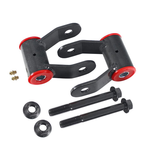 2 Inch Rear Suspension Drop Shackle Kit With Hardware For Ford Ranger 1989 1997 2WD 4X4 Including Powder Coated Steel Drop Shackles