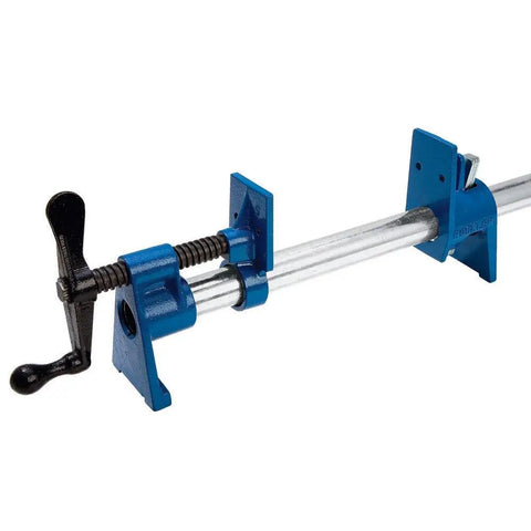 Beefy Extra Wide 3/4 Inch Pipe Clamps For Woodworking With 2-1/2 Inch Jaws Built-In Hook For Easy Install Includes Head Jaw With Handle