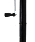 Pafessa USA RV side-crank tongue jack for A-frame trailers, 2,000 lb capacity, 15 in travel, side view