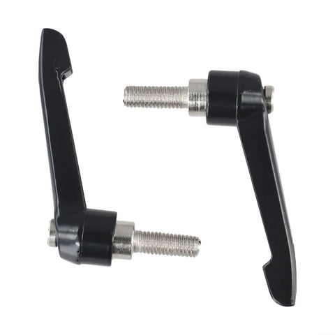 Twin Pack Exercise Bike Seatpost Quick Release Clamping Levers with heavy duty metal locking pins for solid gym flex.
