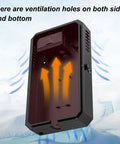 Interior view of All Weather EV Charger Outdoor Enclosure Beefy Steel Wall Charging Station Box with visible ventilation holes.