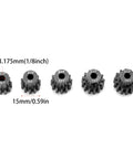 Hardened 32P Pinion Gear Set For 1/10 RC Cars 0.8 Metric Pitch 3.175mm Shaft Includes 10T 11T 12T 13T 14T Pinions