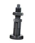 Rock Solid Spring Plunger Knob In Carbon Steel For Mechanical Devices, Self Locking Precision, Stable Rotation, Indexing Pin And Locking Pin Accessory, Durable M12x1.5 Fit For Easy Positioning And Secure Hold