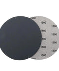 25 Pack Premium 5 Inch Hook Loop Sandpaper Discs Wet Dry Grit Levels 1000 To 5000 Silicone Carbide, showing 1500 grit discs.