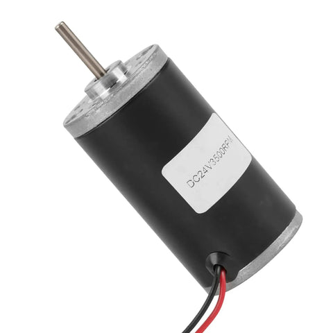 Badass Heavy Duty Dc Motor Featuring Pure Copper Windings And Rock Solid Torque Output Designed For Robotics And Industrial Automation Workloads Running Smooth At 24V And 3500 Rpm Non Stop, showing a close-up of the motor.