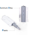 16 Piece Aluminum Alloy And Plastic Cabinet Door Catch Set Magnetic Closer For Wardrobe And Furniture Push To Open Latch