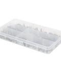 Tough As Nails Carbon Steel Black Pan Head Phillips Self Tapping Screws With Pad Washer Kit M3.0 To M4.8 in clear storage case