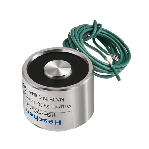 Heavy Duty DC 12V Electromagnet Serving Up Solid Grip Suction Cup Power 20mm X 15mm Footprint With M3 Female Mount Base Pulls A Hefty 5.5 Lb Hold for automation gear.