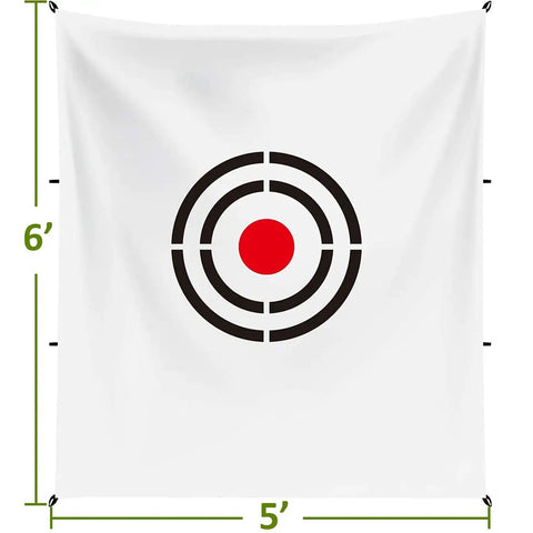Golf Target Cloth 5x6 Ft Practice Target For Hitting Nets Outdoor White Replacement Cloth For Indoor Use Swing Training Gear