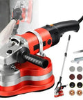 Built Tough Workhorse Three Head Concrete Grinder And Wall Sander With Six Variable Speeds Pro Grade Cement Planer for stone and garage floors