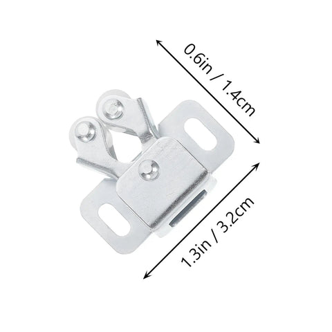 35Pcs Door Ball Catch Cabinet Hardware Kit cold rolled steel double roller latch with dimensions, focus on durability