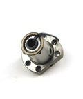 Top view of Right Hand Thread Ball Screw Nut SFU1204-3 12mm Diameter 4mm Pitch Precision Flange Nut for CNC machines.