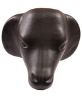 Calf Head With Rods Roping Dummy Life Size Black Calf Head for Rodeo Practice with Bale Spikes Included Pro Grade Durable Plastic Build