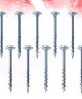 Woodworking Self Tapping Screws Set Of One Hundred Pieces One And A Half Inch Length Carbon Steel with Coarse Threads shown