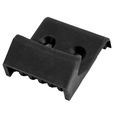 4 Pack Tire Changer Jaw Protector Covers ABS Clamp Guards made of black durable ABS plastic for most tire machines, prevents wheel damage.