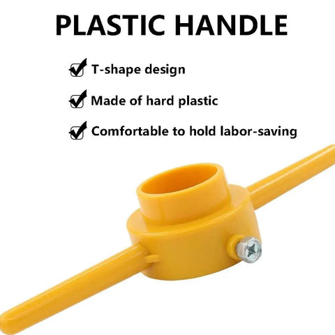 PVC Pipe Die Set Six Piece Round Die Kit For PVC Threading With Three NPT Dies One Half Inch Three Quarter Inch And One Inch Manual Pipe Threader Tool For Plumbing T-shape plastic handle