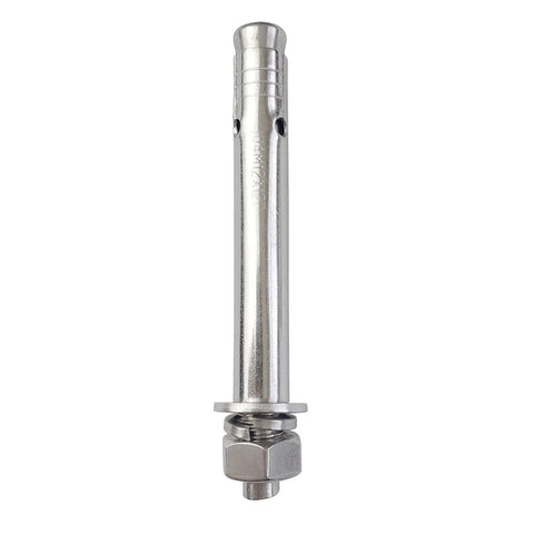 10 Pack M12x120mm Stainless Steel Expansion Bolts With External Hex Washer And Nut For Concrete Walls Rust Resistant Heavy Duty