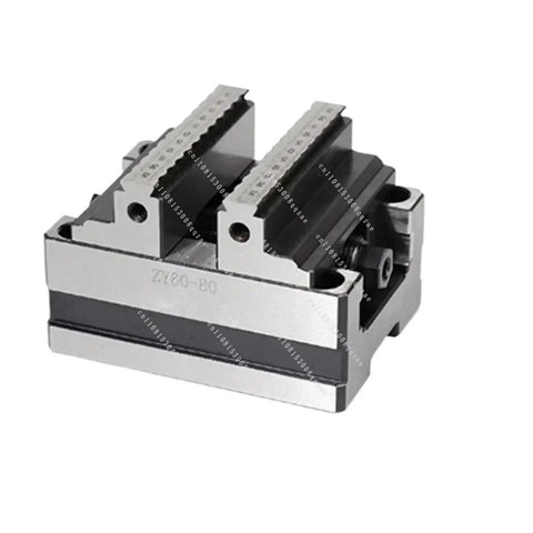 Heavy Duty CNC Concentric Turntable Vise Rock Solid Self Centering Bench Clamp with precision jaws for machining tasks.