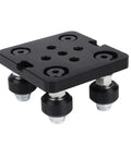 2040 European Aluminum Profile Pulley V Groove Compact Five Wheel Gantry Plate for 3D Printer Accessories with Black Aluminum Alloy Frame and Easy Mounting on Extrusions Durable Lightweight Build Dope for DIY Builders. black 4-pulley gantry plate