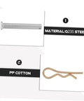 Heavy Duty 10 Pack Scaffolding Couplings With Clips And Fixed Inserts Welding Fixing Pegs Galvanized And Rust Resistant