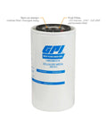 Heavy Duty Quick Fit Particulate Replacement Filter For Fuel Transfer Pumps 10 Micron 25 GPM One And Three Eighths Inch UNF Thread