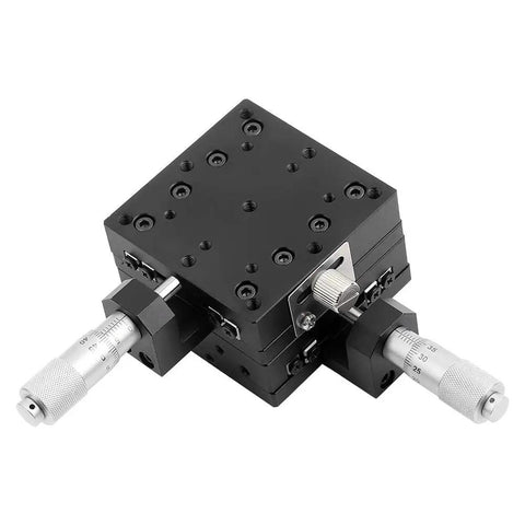 SEMY60AC Precision XY Linear Stage With Cross Roller Guide Micrometer Fine Tune 60x60mm Sliding Table For Optical Setups Aluminum Build