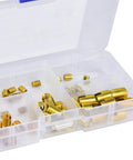 Beefy 302 Type Carbon Steel Self Tapping Thread Inserts Kit 60 Pieces High Strength Wear Resistant Threaded Inserts For Auto And Machinery Includes Multiple Sizes, assorted in case