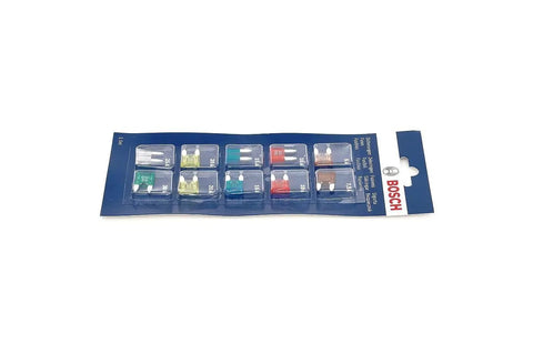 Heavy Duty Mini Automotive Atm Blade Fuse Assortment Kit For Cars with various amperage fuses, used for safeguarding electrical wiring.