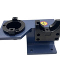 Universal CAT50 Tool Holder For CNC Milling With Horizontal And Vertical Clamping Quick Locking Fixture Pro Grade Durable Aluminum Body Dual Purpose Tool Holder And Fixture For Precise Milling Operations, angled view