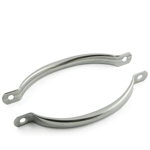Two Pack 145mm Stainless Steel Door Handle Pull Set For Cabinets And Drawers, 129mm Center To Center Hole Spacing, Rust Resistant Shine