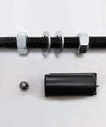 Built Like A Tank Universal Steel J Bolt Gate Hinge Smooth Swing Pivot with Ball Bearings rust proof black parts and fasteners.
