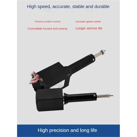 Premium Micro Miniature Linear Actuator Single Shaft Lead Screw Stepper Motor with Telescopic Push Rod Cylinder fixed in a durable design.