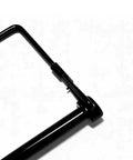 8 Pack 1/4 x 4 Inch Trailer Hitch Pins Black Heavy Duty Steel With Zinc Coating Rust Resistant Quick Release Lock Pins For Couplers And Tow Hitch Hardware Built Tough For Any Weather, black pin close-up