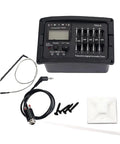 5 Band Acoustic Guitar Preamp EQ with Piezo Pickup, Digital Chromatic Tuner, Built-in Acoustic Amplifier, parts view