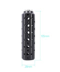 Rock Solid Cheese Mount Camera Extension Handle Grip For Pro DSLR Video Rig Setup With Full Body Threading, 105mm long.