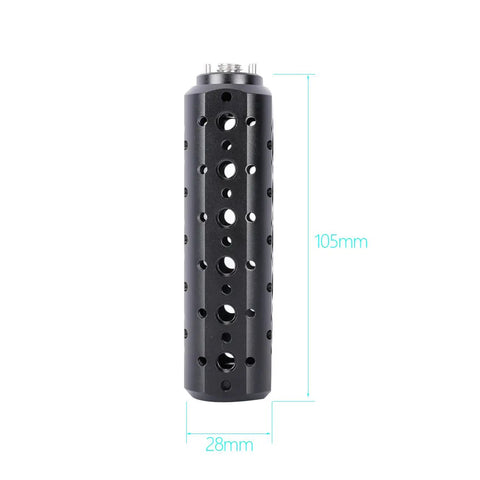 Rock Solid Cheese Mount Camera Extension Handle Grip For Pro DSLR Video Rig Setup With Full Body Threading, 105mm long.