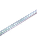 Two Pack DIN Rail Slotted Steel Mounting Guide Kit, 400mm Length By 35mm Width By 6.5mm, 0.8mm Thick, Silver Tone, Easy Mount Rails For Secure Electrical Enclosures And Equipment